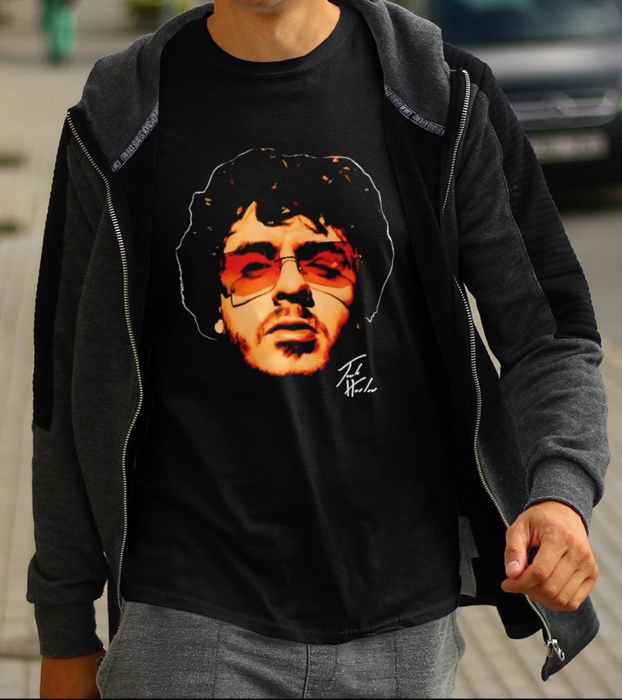 Jack Harlow Big Head Face Art With Signature T-Shirt