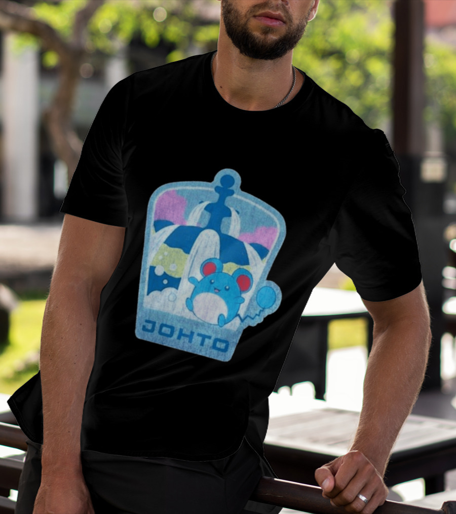 Johto Marill Fountain Explore Pokémon T-Shirt