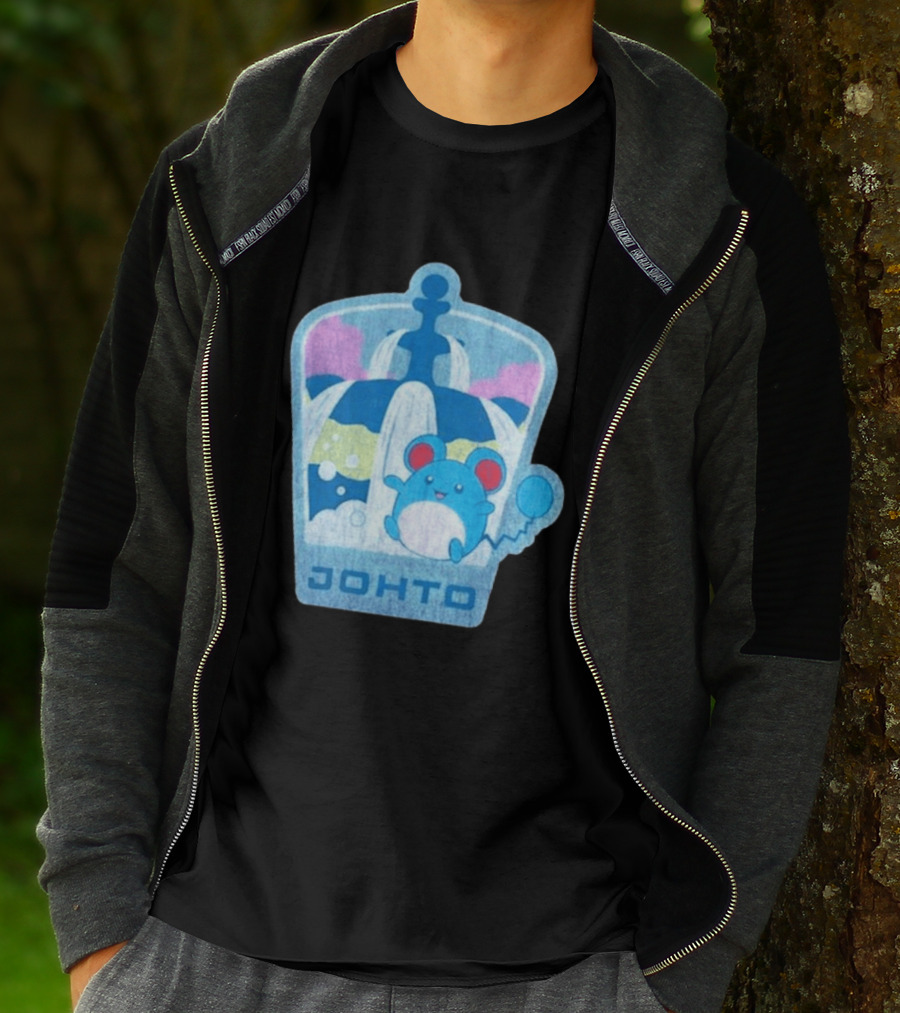 Johto Marill Fountain Explore Pokémon T-Shirt