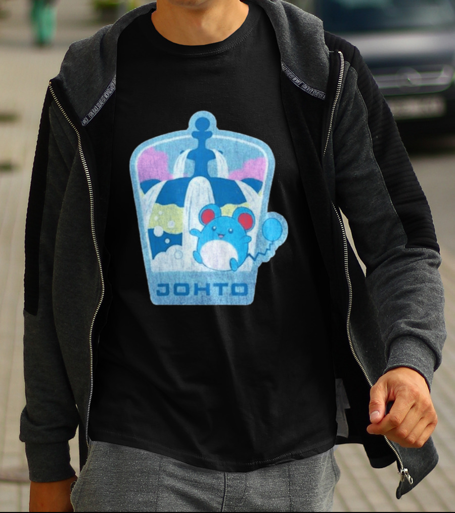 Johto Marill Fountain Explore Pokémon T-Shirt