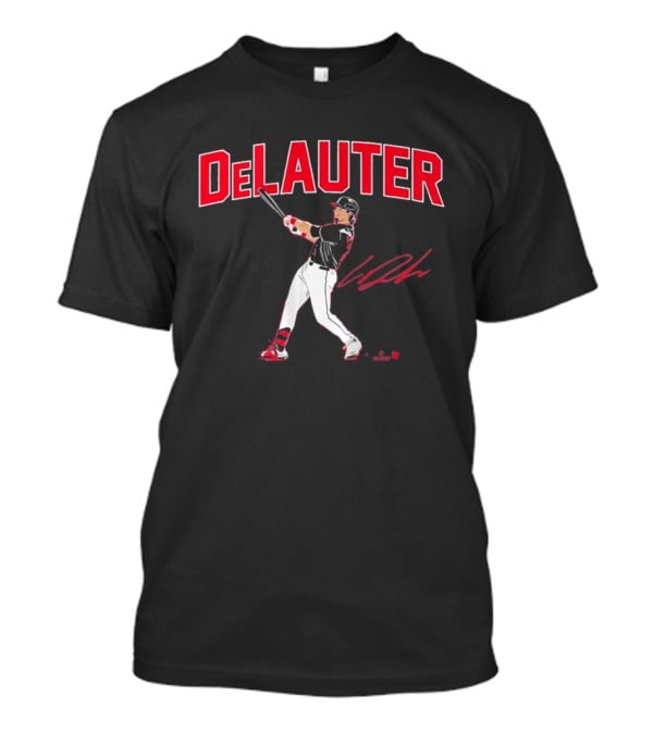 DeLauter Baseball Swing Action Signature T-Shirt