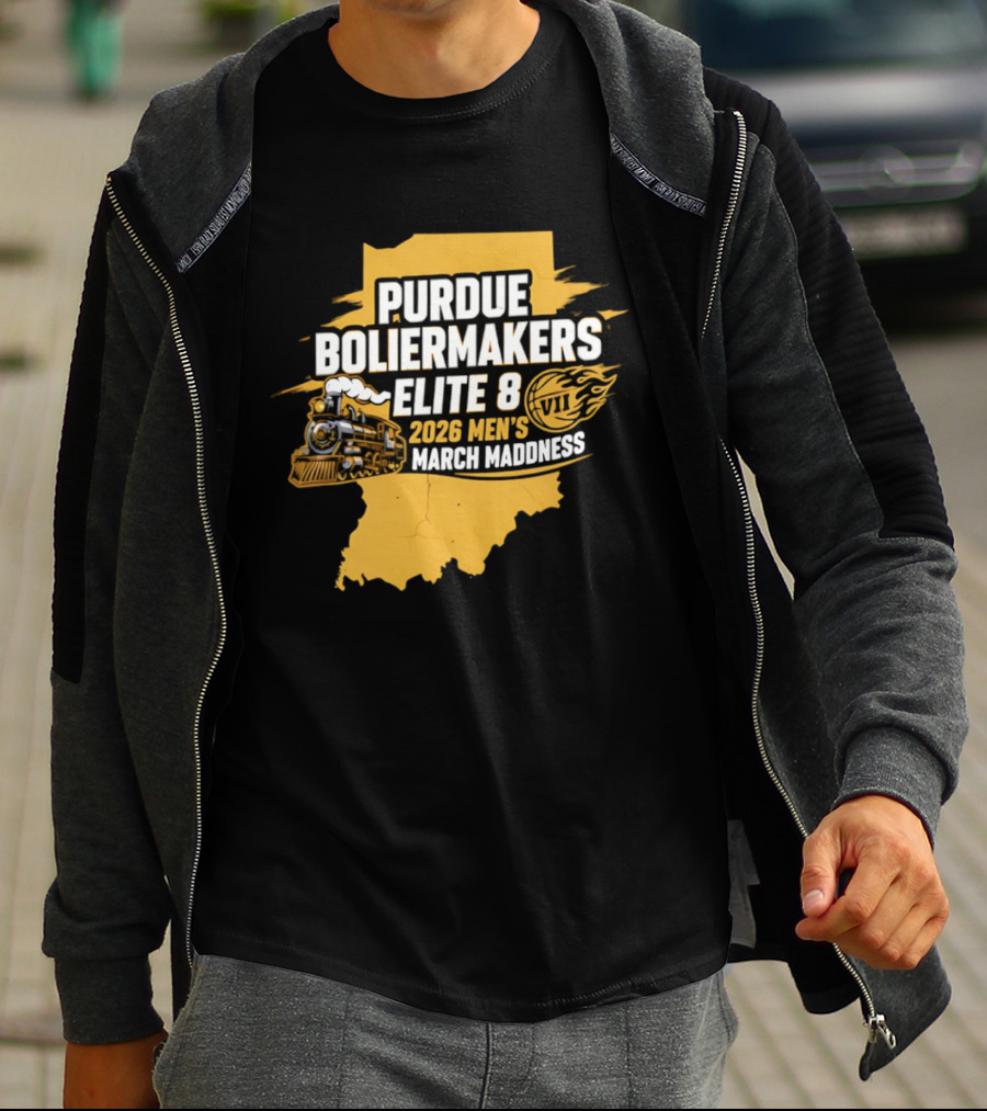 Purdue Boilermakers 2026 Men's March Madness Elite 8 VII T-Shirt