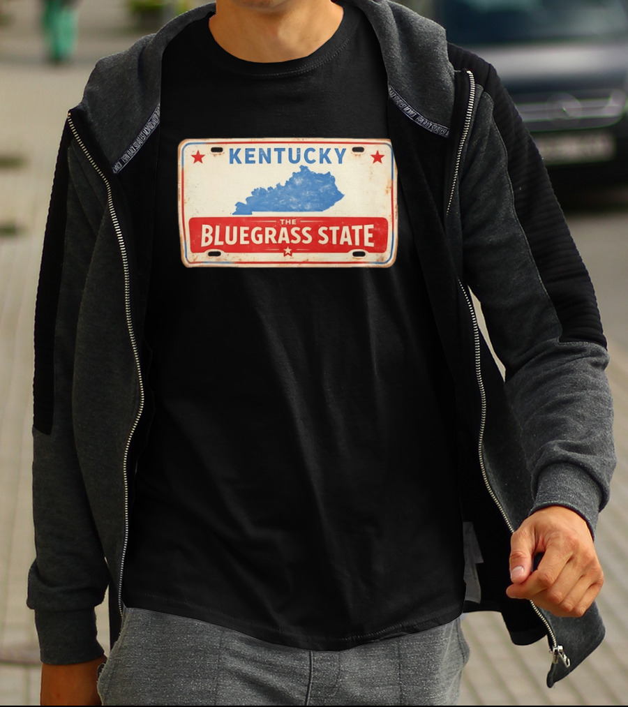 Kentucky License Plate The Bluegrass State T-Shirt