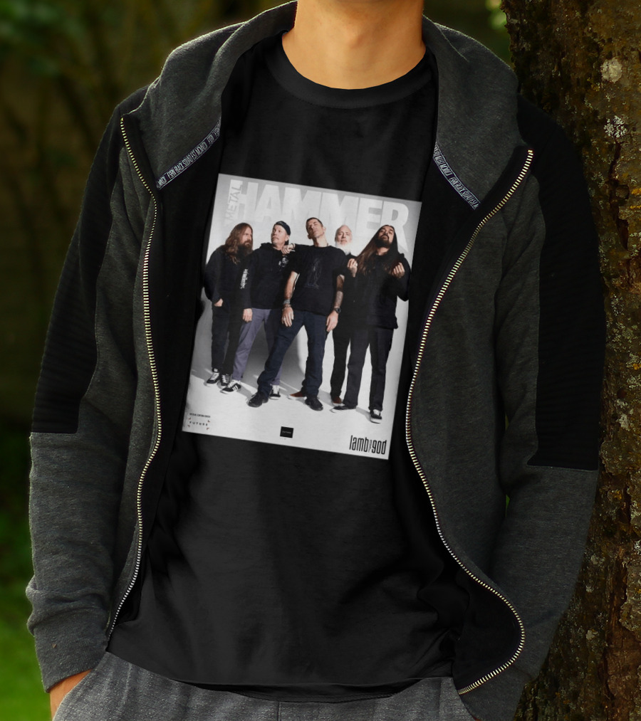 Metal Hammer Cover Featuring Lamb Of God Editorial Band Photo T-Shirt