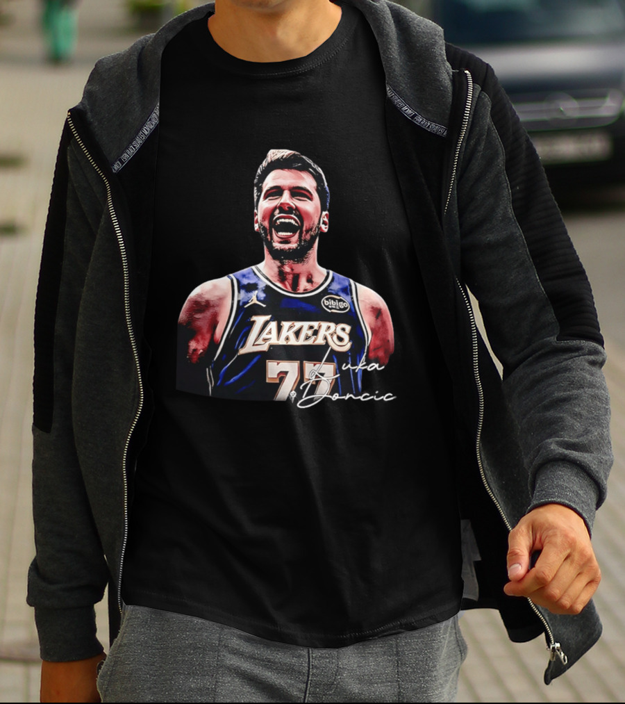 Luka Doncic Number 77 Los Angeles Lakers MVP 2026 T-Shirt