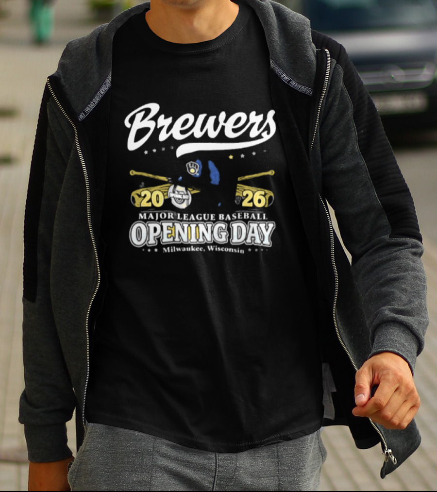 Milwaukee Brewers Major League Baseball 2026 Opening Day Milwaukee Wisconsin T-Shirt