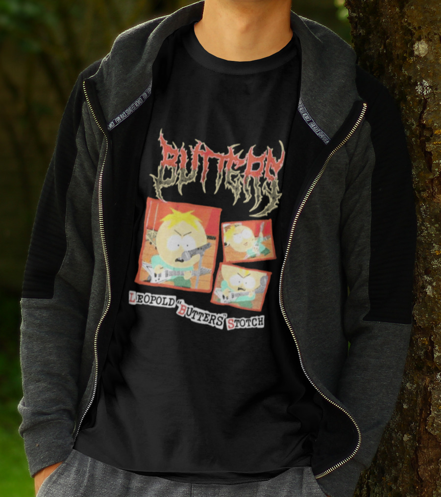 South Park Butters Metal Buttery Leopold Stotch T-Shirt