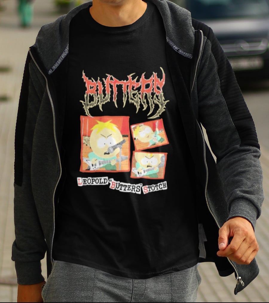 South Park Butters Metal Buttery Leopold Stotch T-Shirt