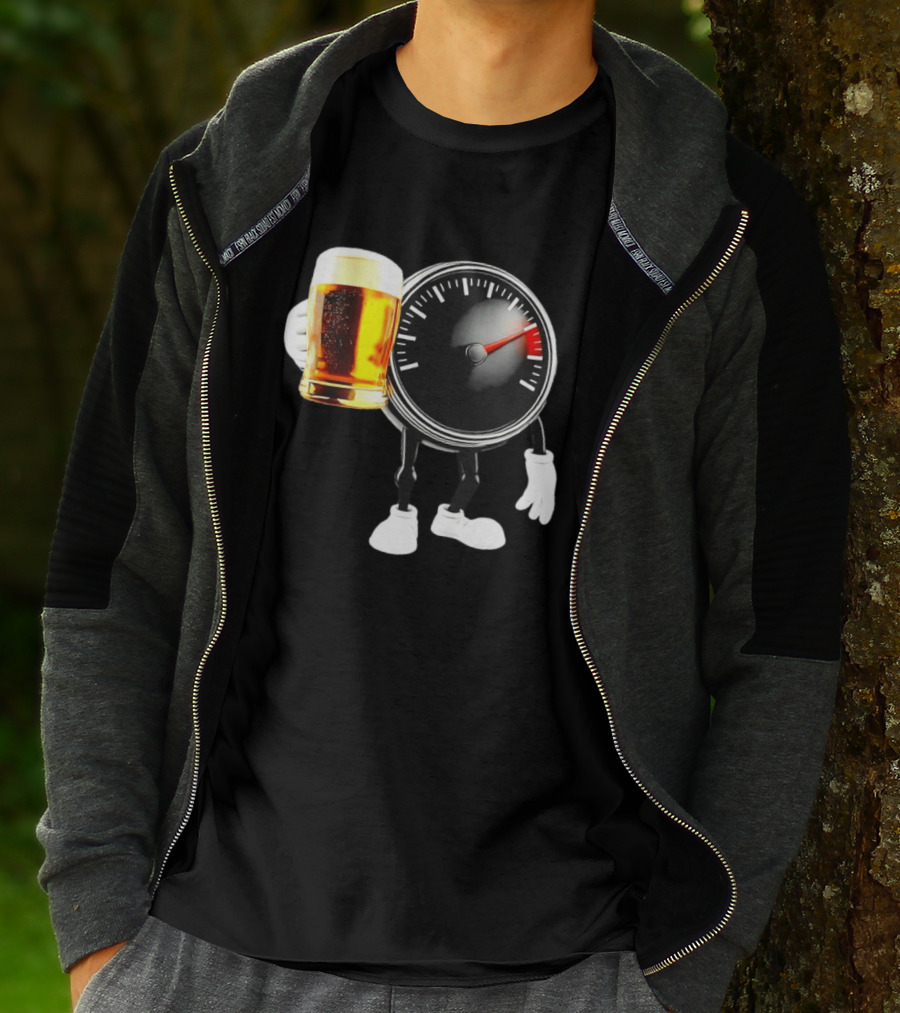 Speedometer Beer Do Not Drink Alcohol When Driving Awareness T-Shirt