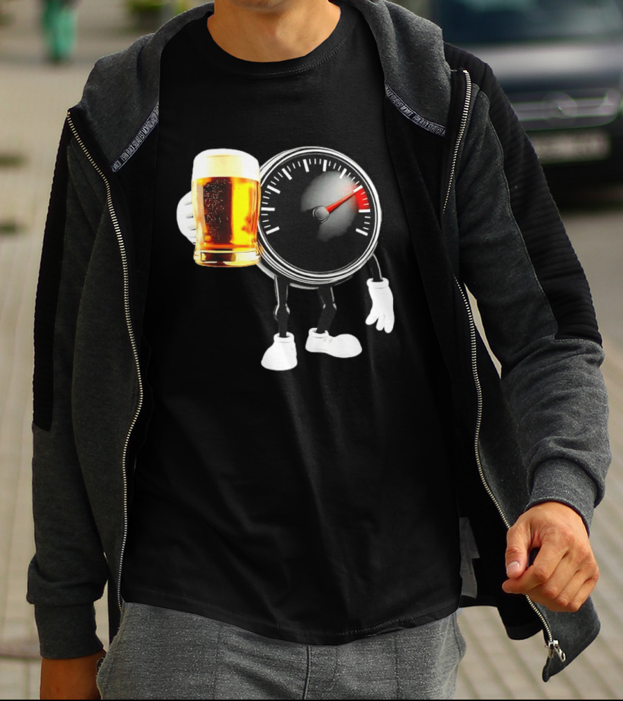 Speedometer Beer Do Not Drink Alcohol When Driving Awareness T-Shirt