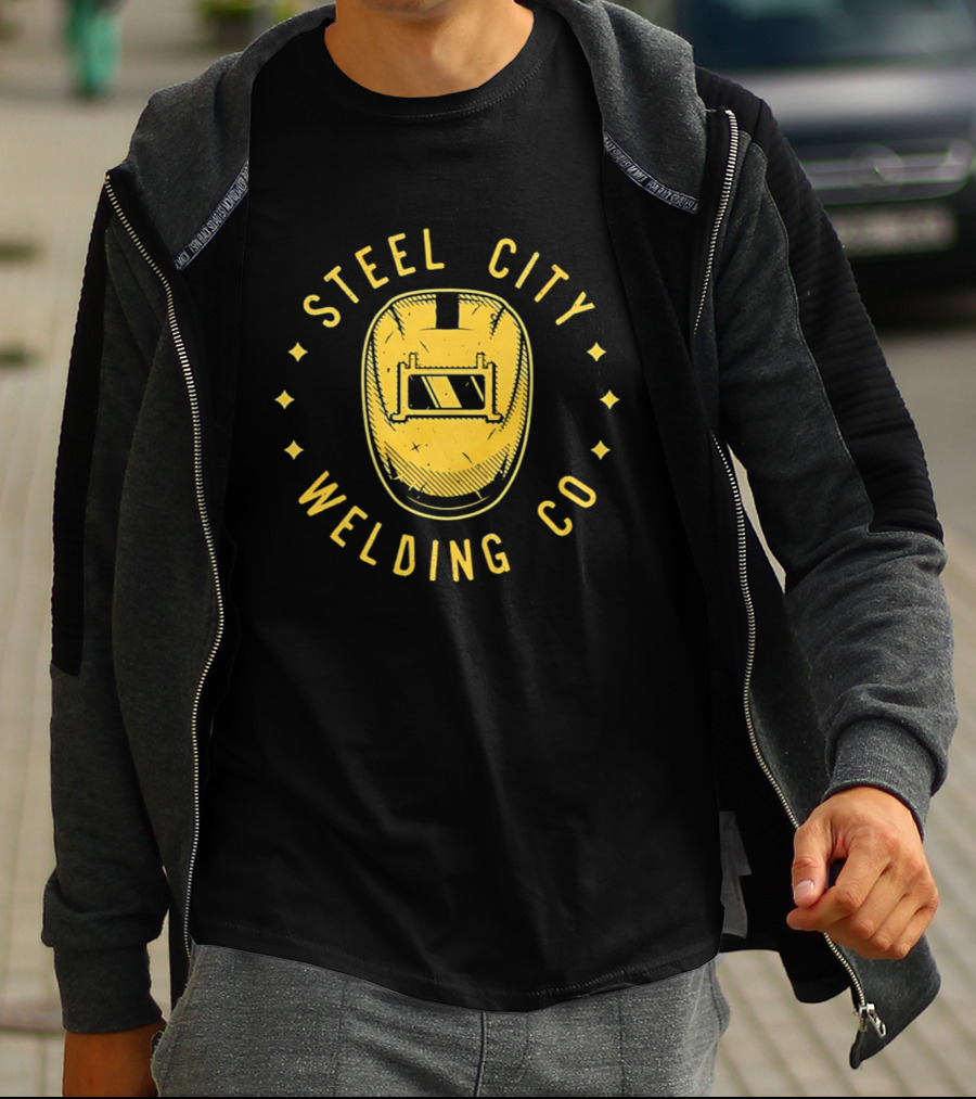 Steel City Welding Co Vintage Helmet T-Shirt