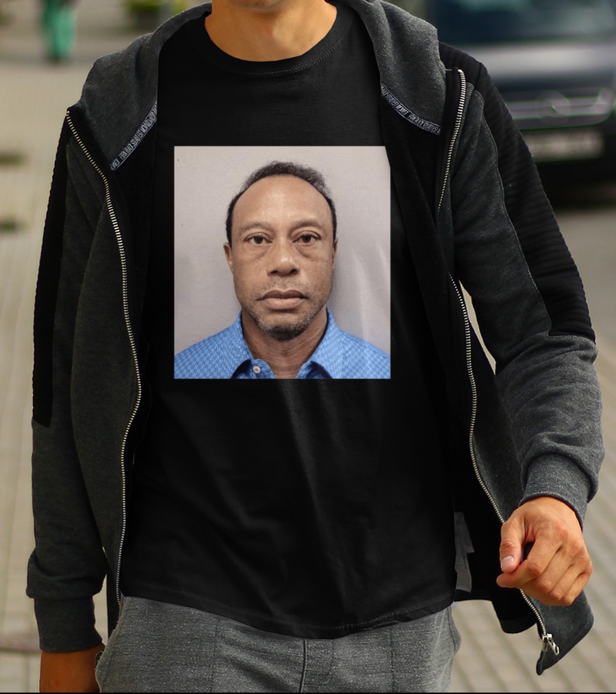 Tiger Woods Shot Released DUI Arrest Photo T-Shirt