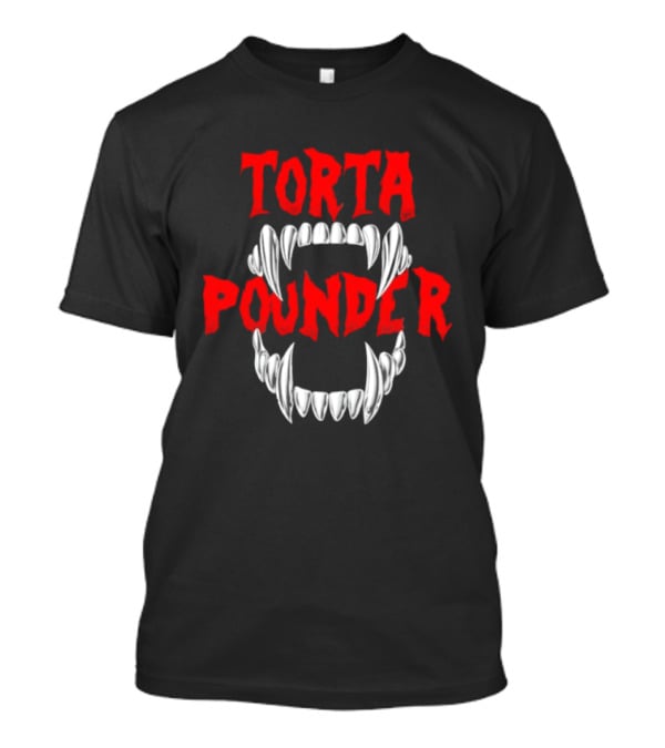 Torta Pounder Vampire Fangs Bold Red T-Shirt
