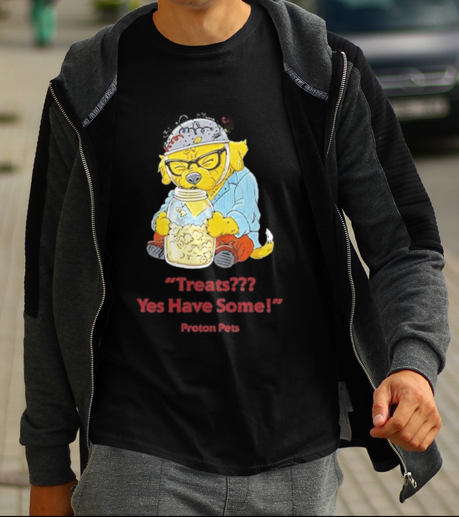 Golden Pup Yes Have Some Proton Pets Snacks T-Shirt