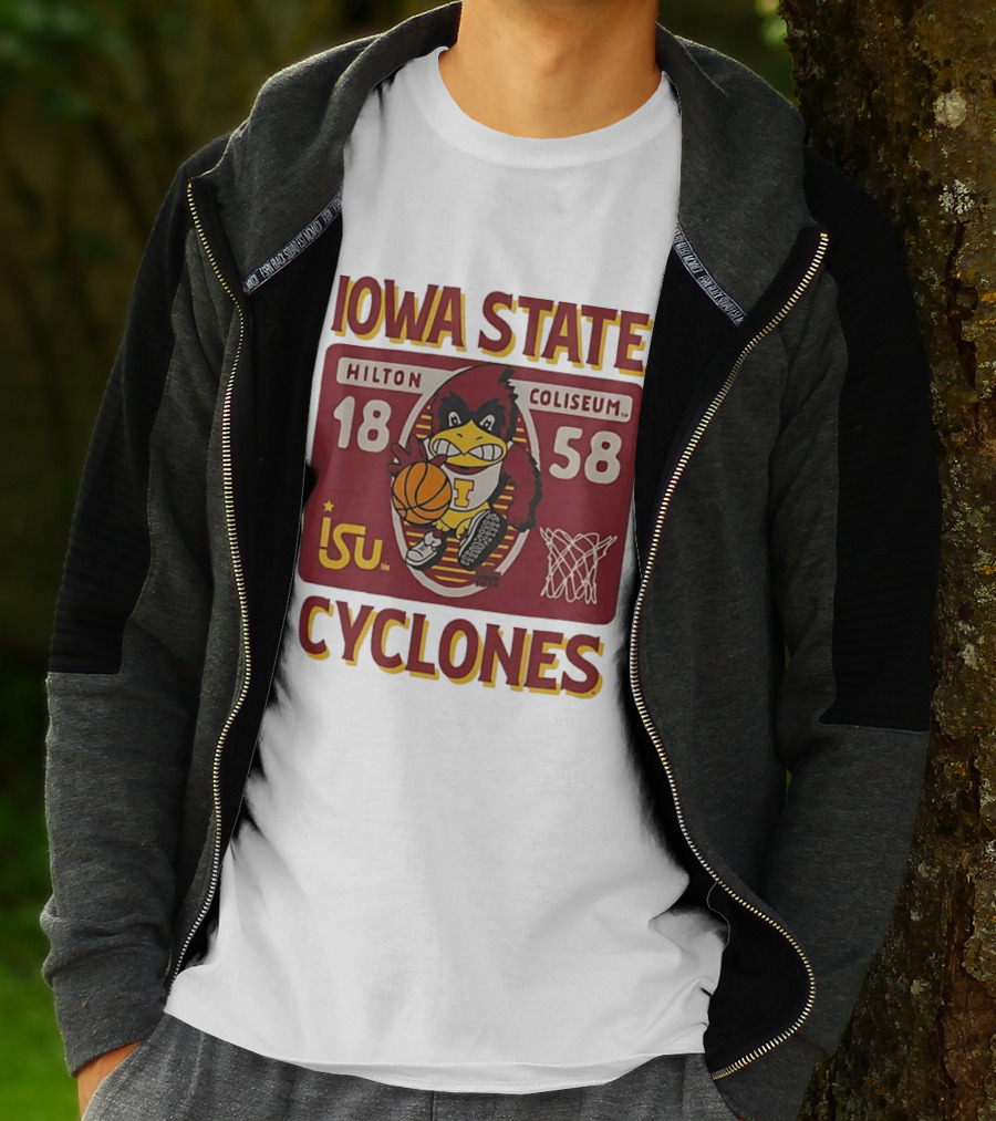 Iowa State Cyclones Hilton Coliseum 1858 Basketball T-Shirt