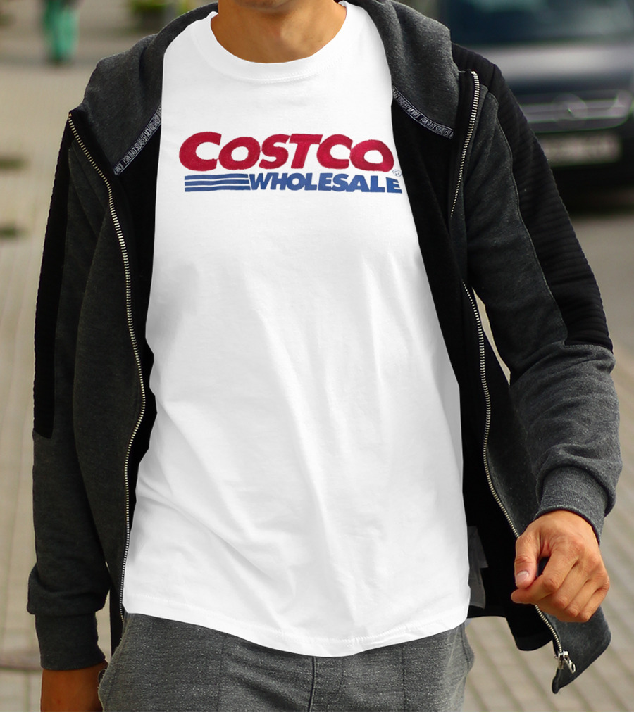 Costco Wholesale Large Red Blue T-Shirt