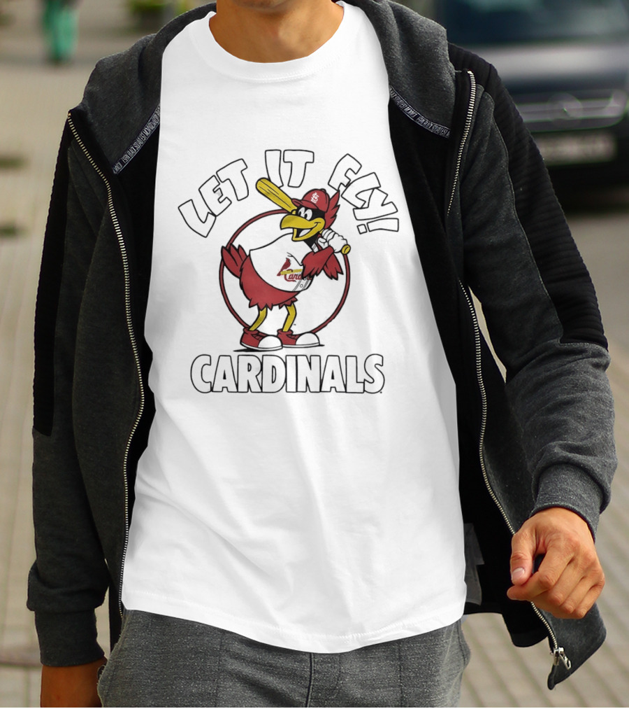 St Louis Cardinals Let It Fly Fredbird T-Shirt