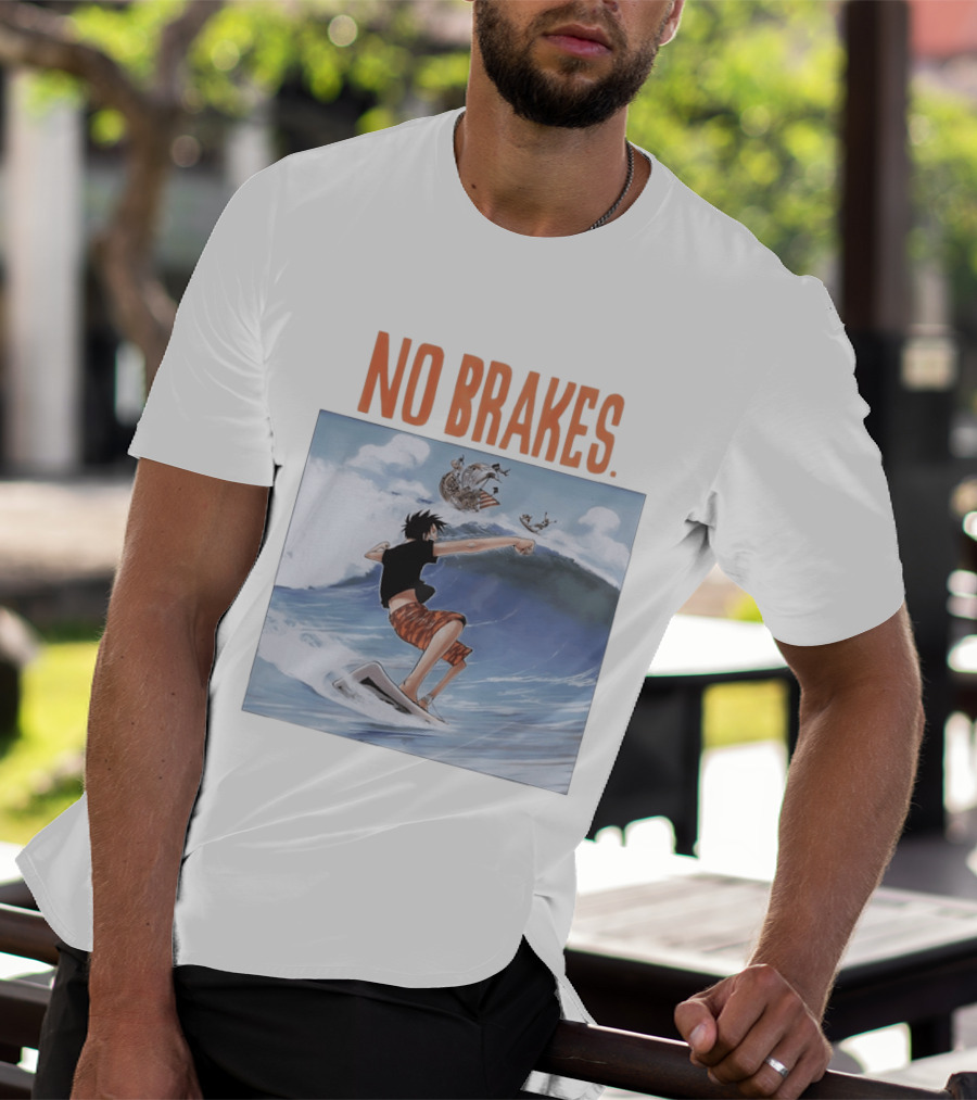 Monkey D. Luffy Surfing Adventure One Piece No Brakes T-Shirt