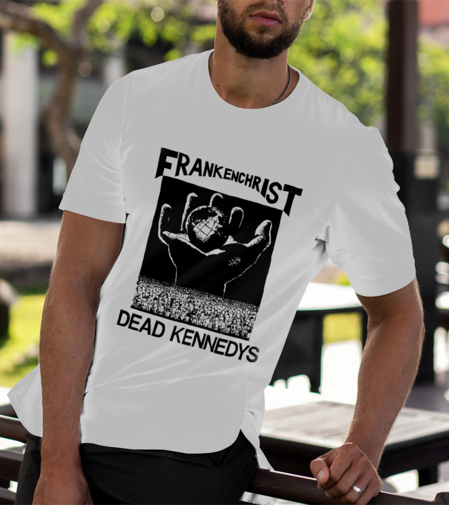 Frankenchrist Dead Kennedys Hand Holding Globe T-Shirt