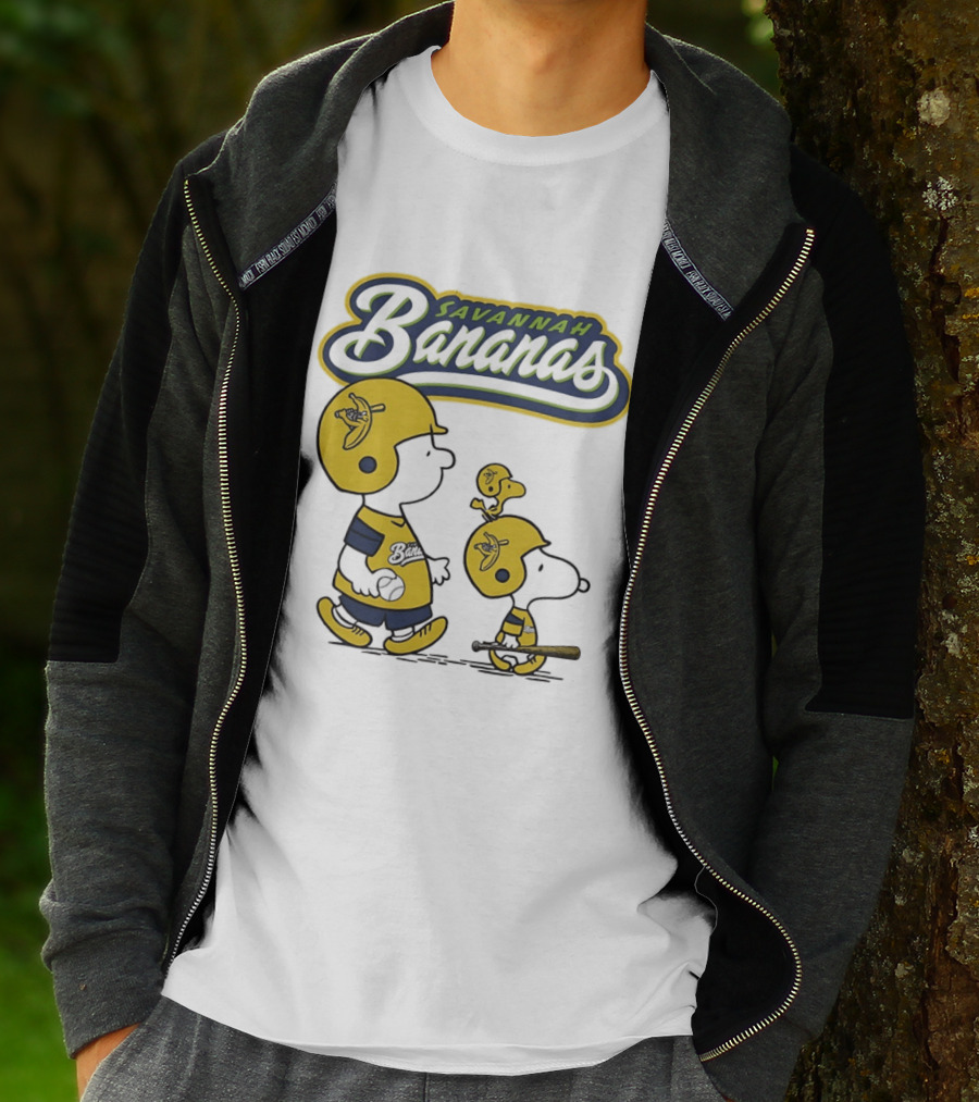 Savannah Bananas Peanuts Characters Baseball T-Shirt