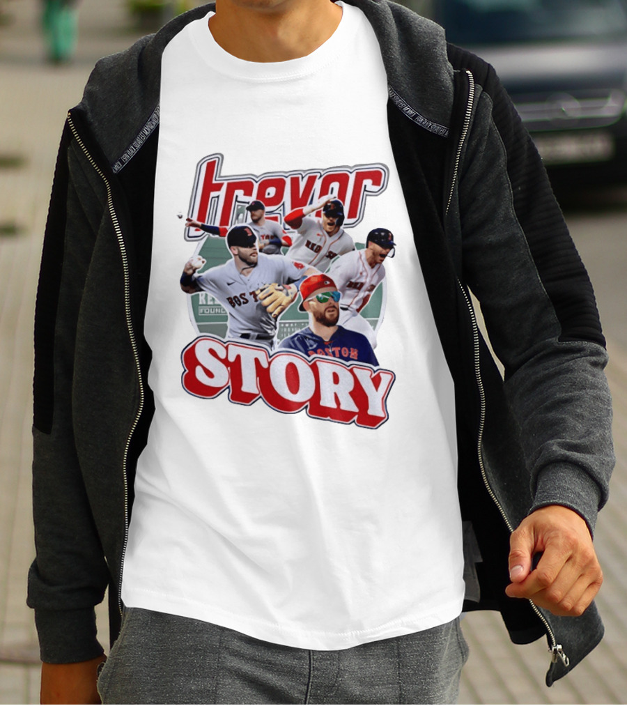 Trevor Story Boston Red Sox MLB Player Collage T-Shirt