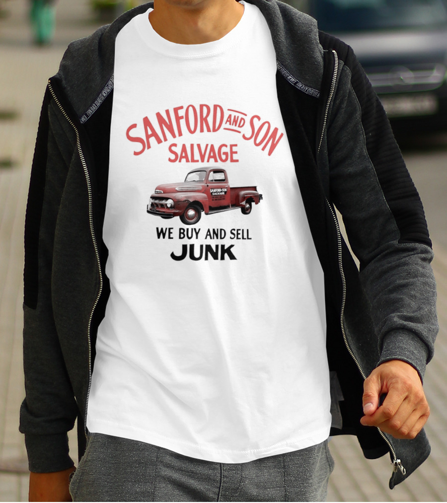 Sanford And Son Salvage We Buy And Sell Junk Vintage Truck T-Shirt