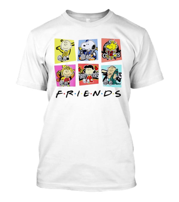 Savannah Bananas Ball Friends Characters Peanuets Firefighters Crocs T-Shirt