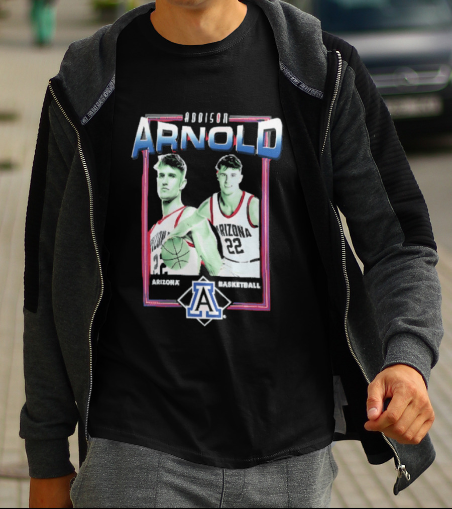 Arizona Wildcats Arnold 22 Basketball Player Sports Team T-Shirt