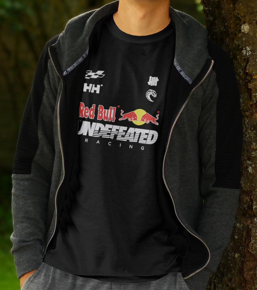 Red Bull Undefeated Racing Helly Hansen Collaboration Checkered Flags T-Shirt