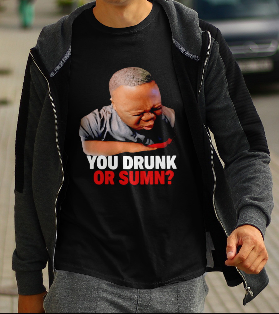 You Drunk Or Sumn Meme DJ Cece Viral Expression T-Shirt