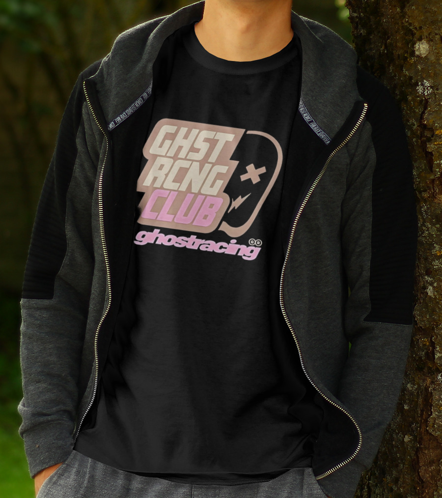 Ghost Racing Club Ghostracing Ghost Tracing Travis Pbc T-Shirt