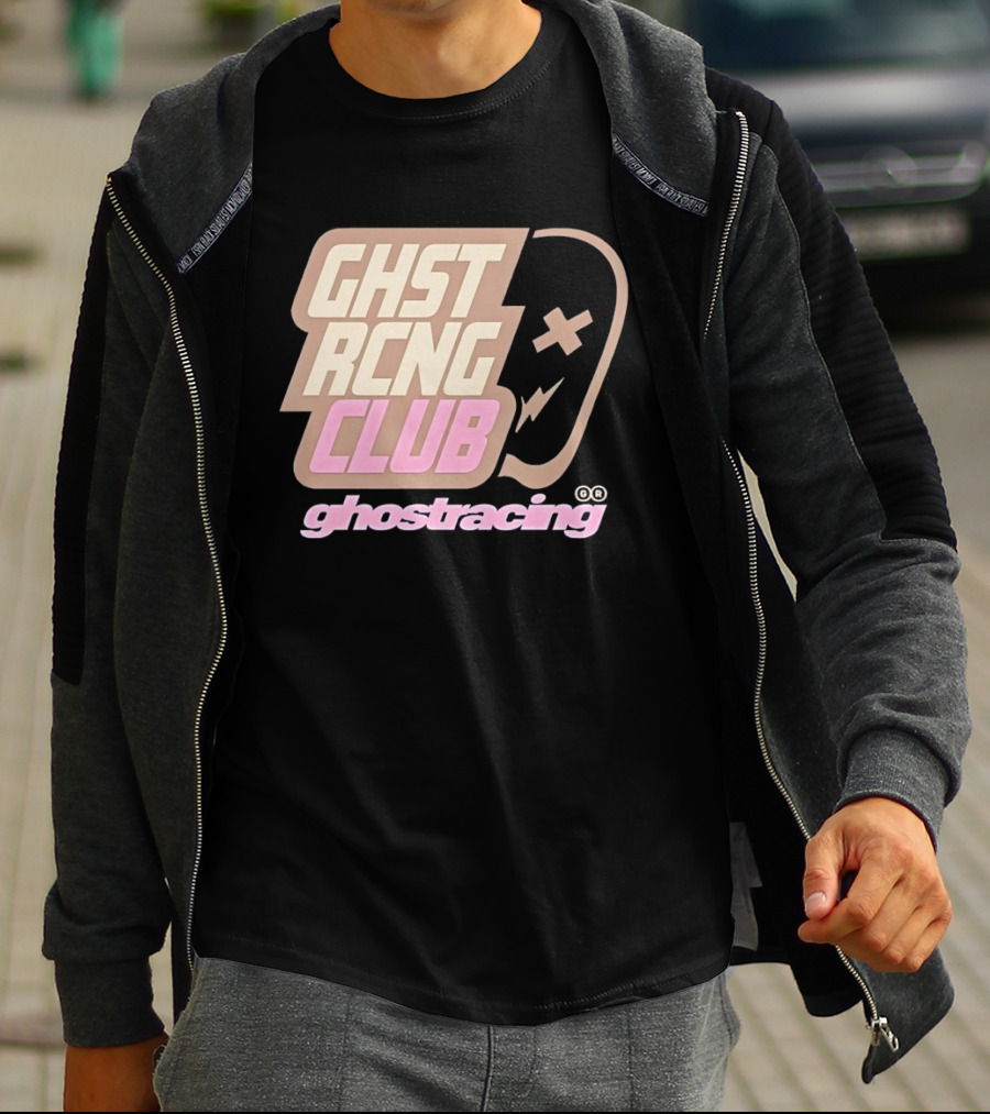 Ghost Racing Club Ghostracing Ghost Tracing Travis Pbc T-Shirt