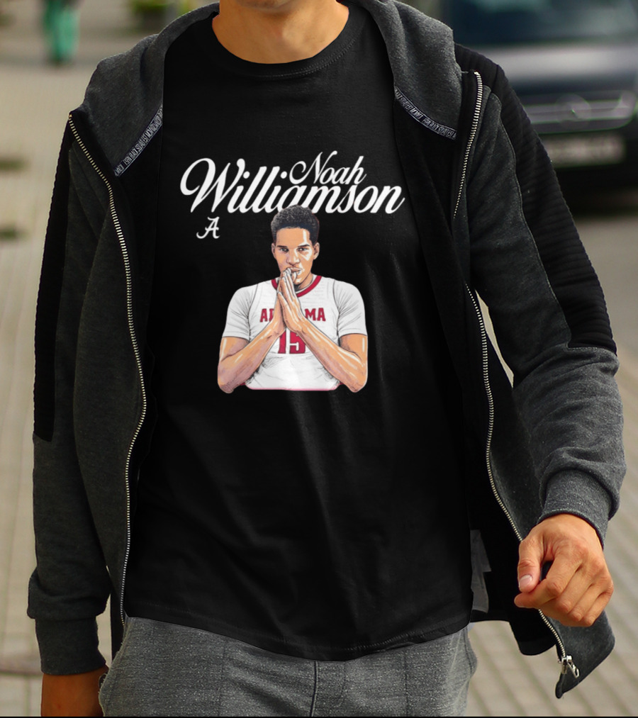 Noah Williamson Alabama 15 Crimson Tide NCAA Basketball Celebration T-Shirt