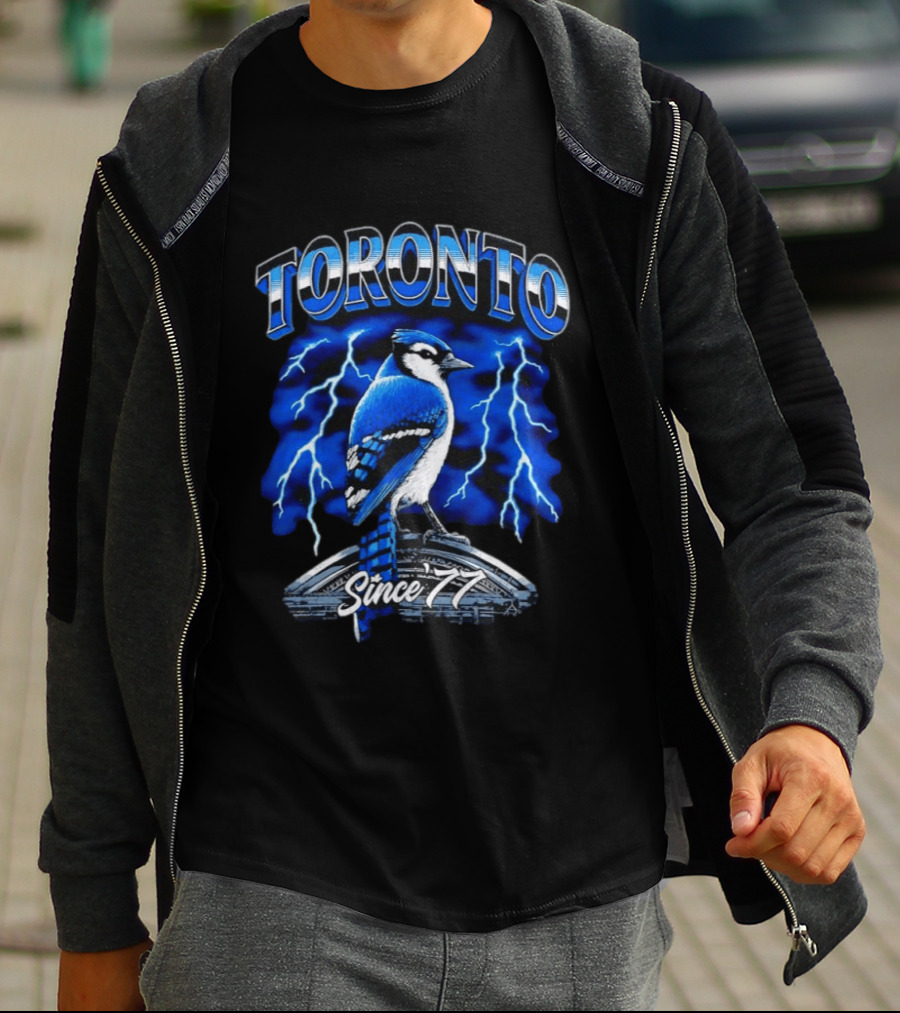 Toronto Blue Jays Since 77 Lightning Bird Power T-Shirt