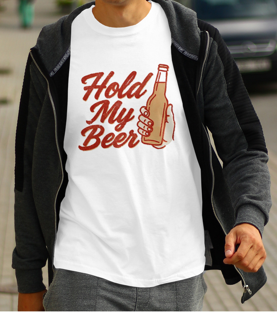 Hold My Beer Hand Holding Beer Bottle T-Shirt