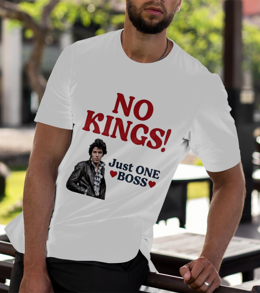 No Kings Just One Boss Leather Jacket T-Shirt