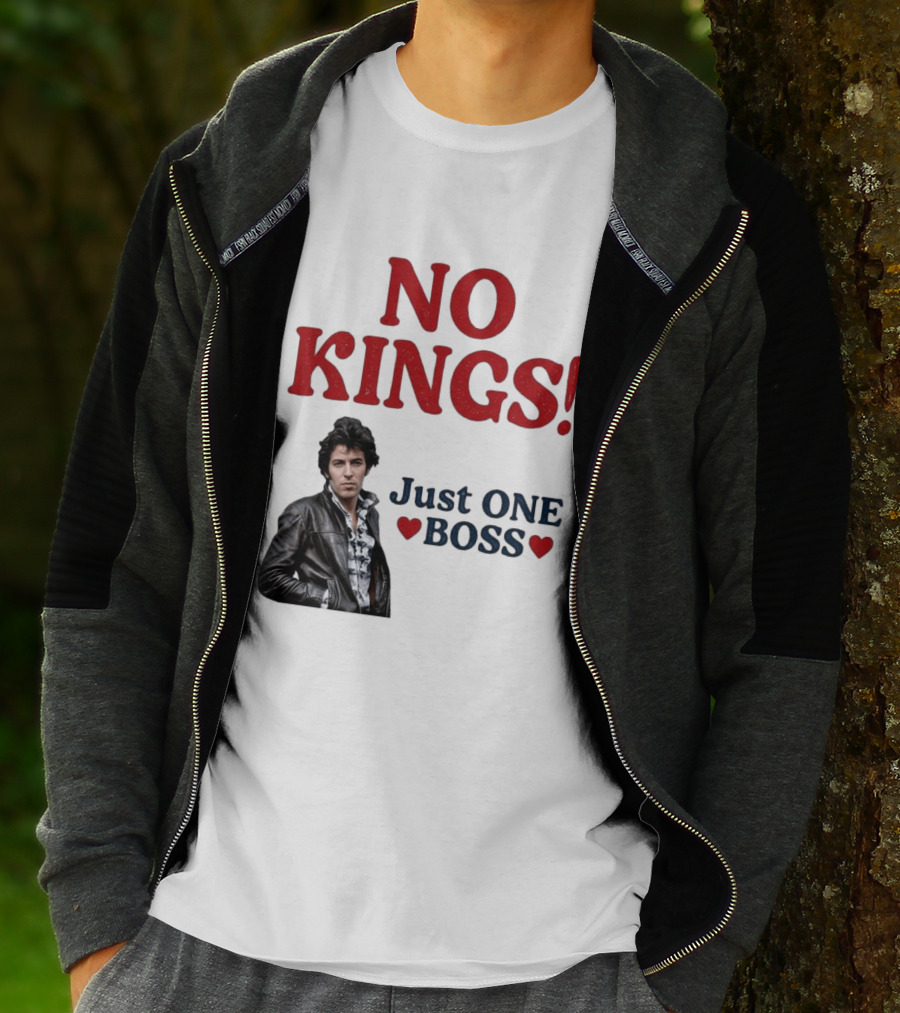 No Kings Just One Boss Leather Jacket T-Shirt