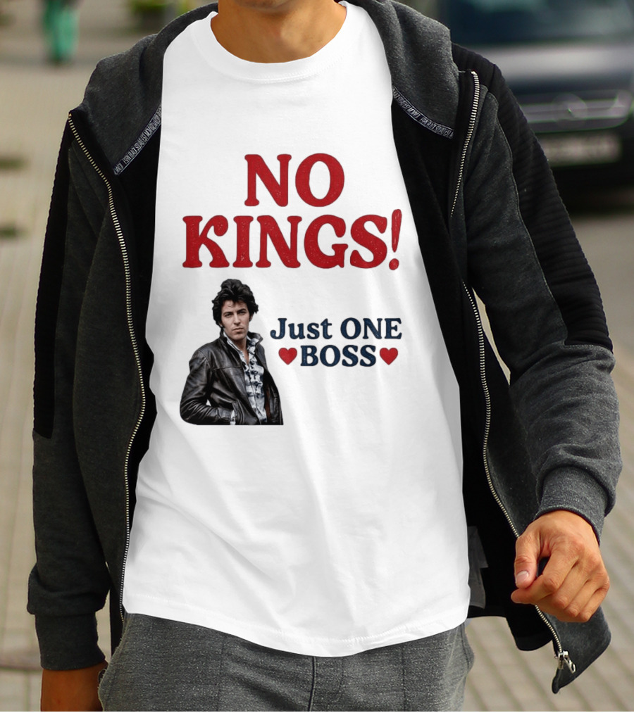 No Kings Just One Boss Leather Jacket T-Shirt
