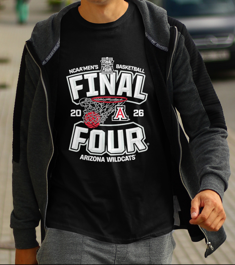 NCAA Men's Basketball 2026 Final Four Arizona Wildcats T-Shirt