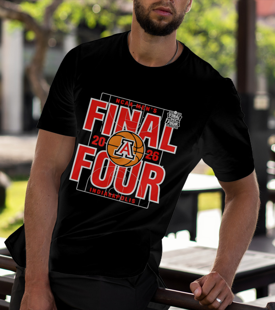 Arizona Wildcats 2026 NCAA Men's Final Four Indianapolis March Madness T-Shirt