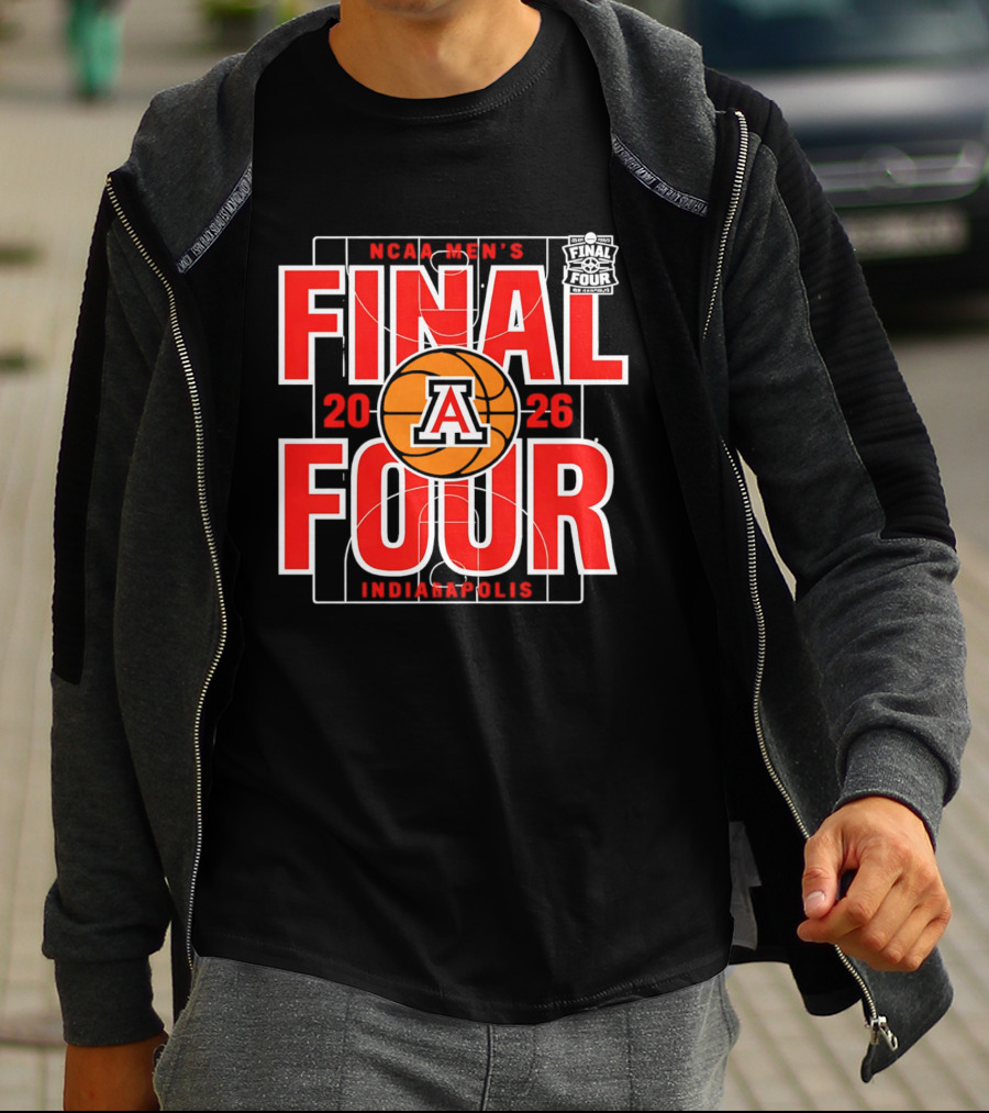 Arizona Wildcats 2026 NCAA Men's Final Four Indianapolis March Madness T-Shirt