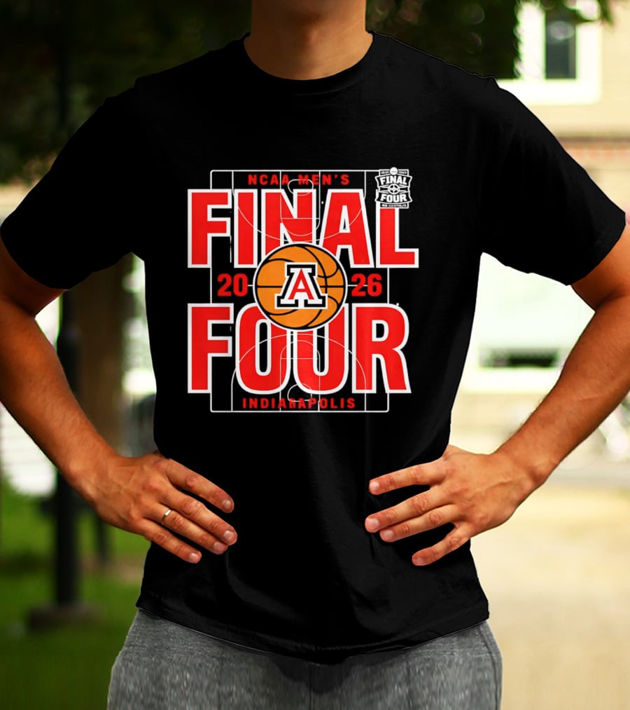 Arizona Wildcats 2026 NCAA Men's Final Four Indianapolis March Madness T-Shirt