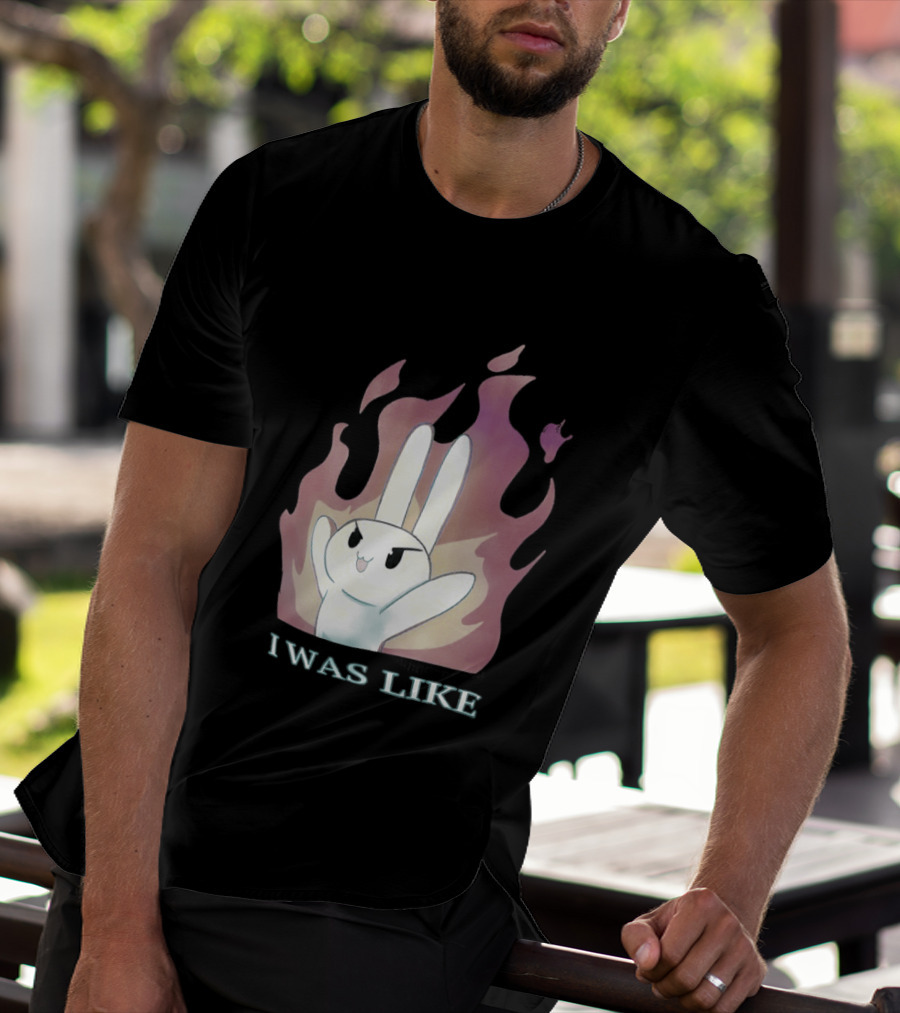 I Was Like Fire Bunny In Flames T-Shirt