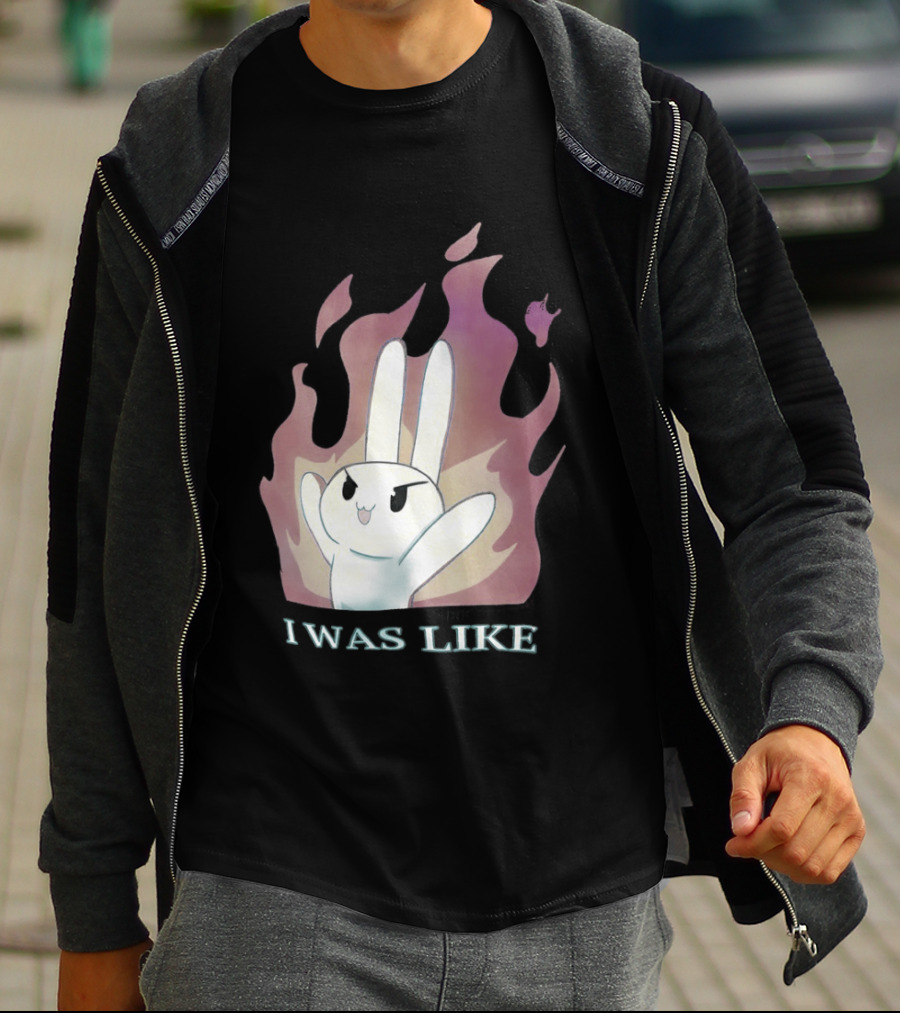 I Was Like Fire Bunny In Flames T-Shirt
