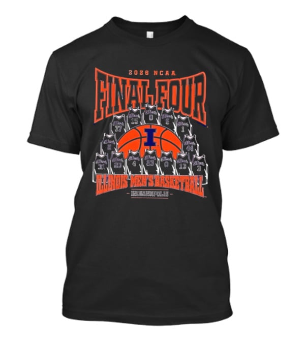 2026 NCAA Final Four Illinois Men's Basketball Indianapolis T-Shirt
