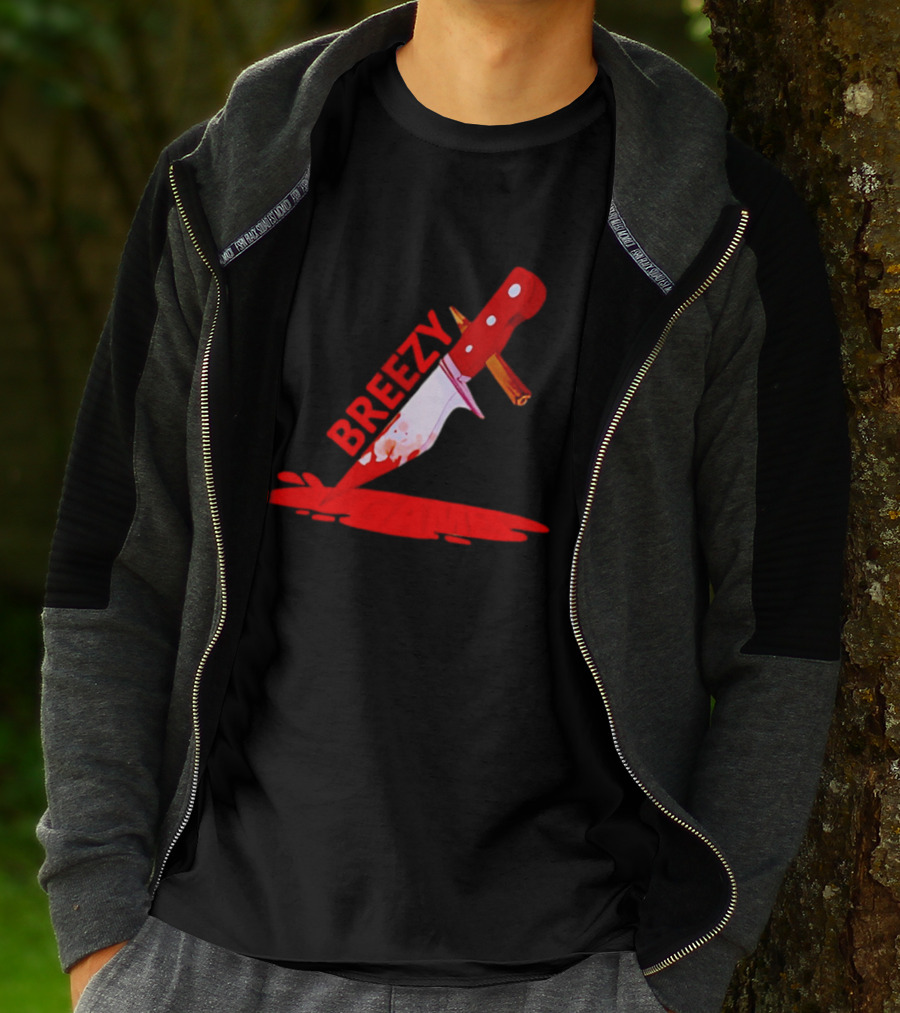 Breezy Games Bloodstained Knife T-Shirt