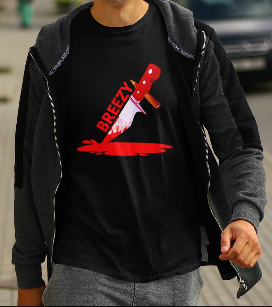 Breezy Games Bloodstained Knife T-Shirt