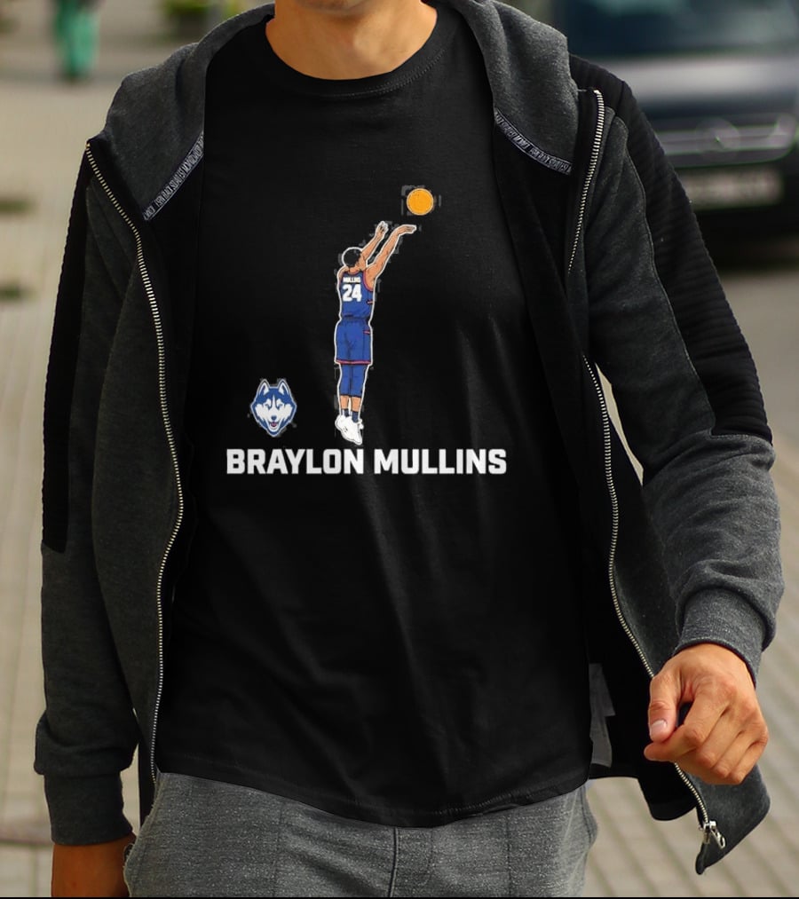 Braylon Mullins UConn Huskies 2026 Game Winner Vs Duke March Madness T-Shirt