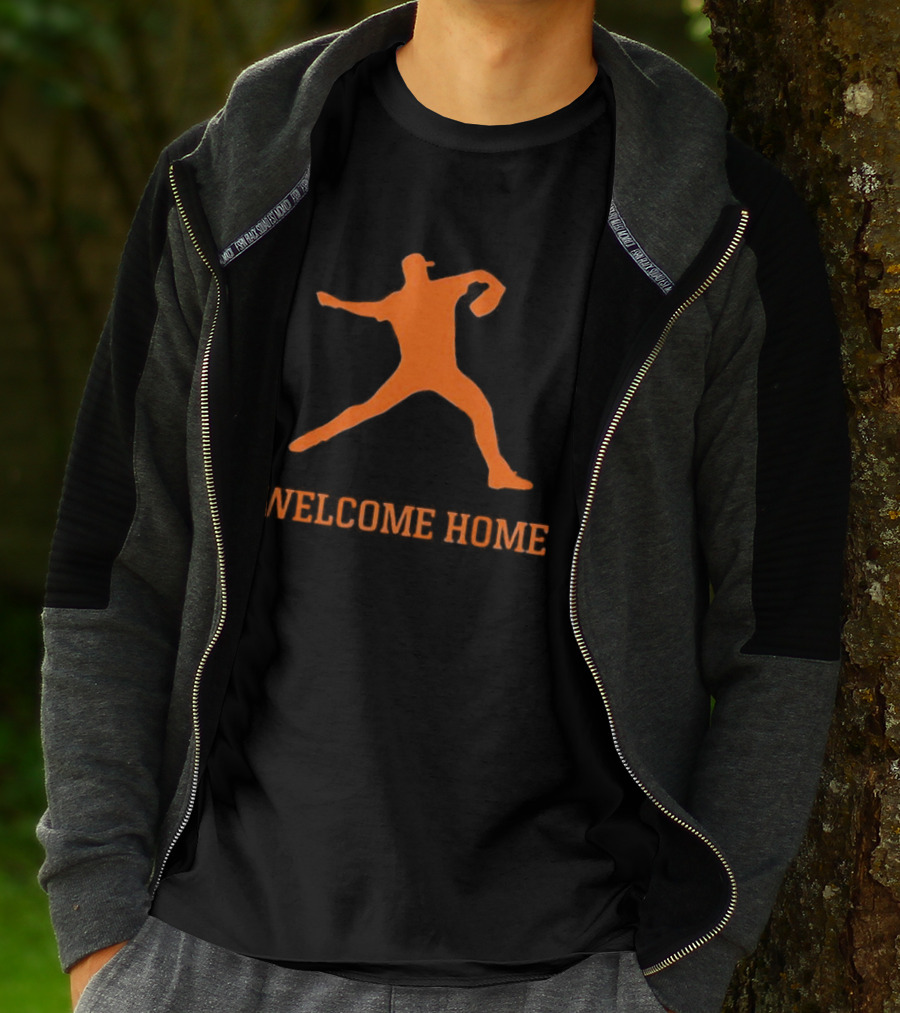 Justin Verlander Detroit Tigers Welcome Home 35 T-Shirt