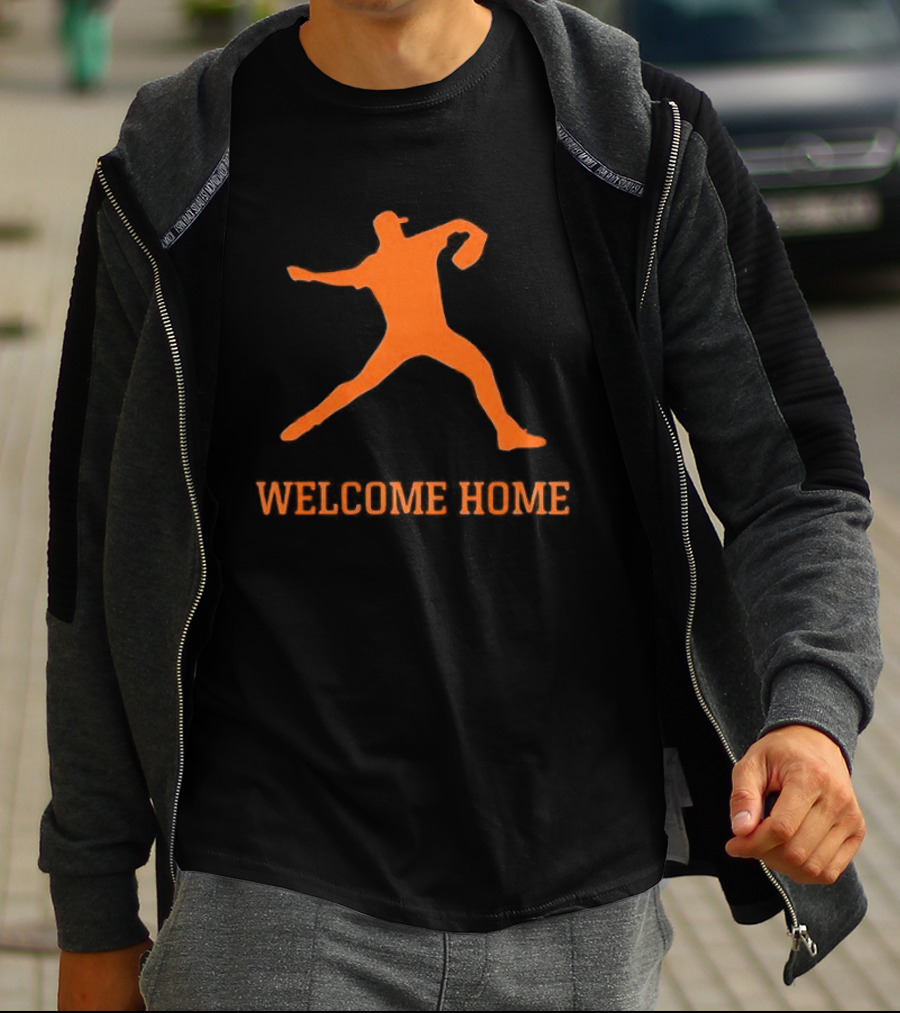 Justin Verlander Detroit Tigers Welcome Home 35 T-Shirt